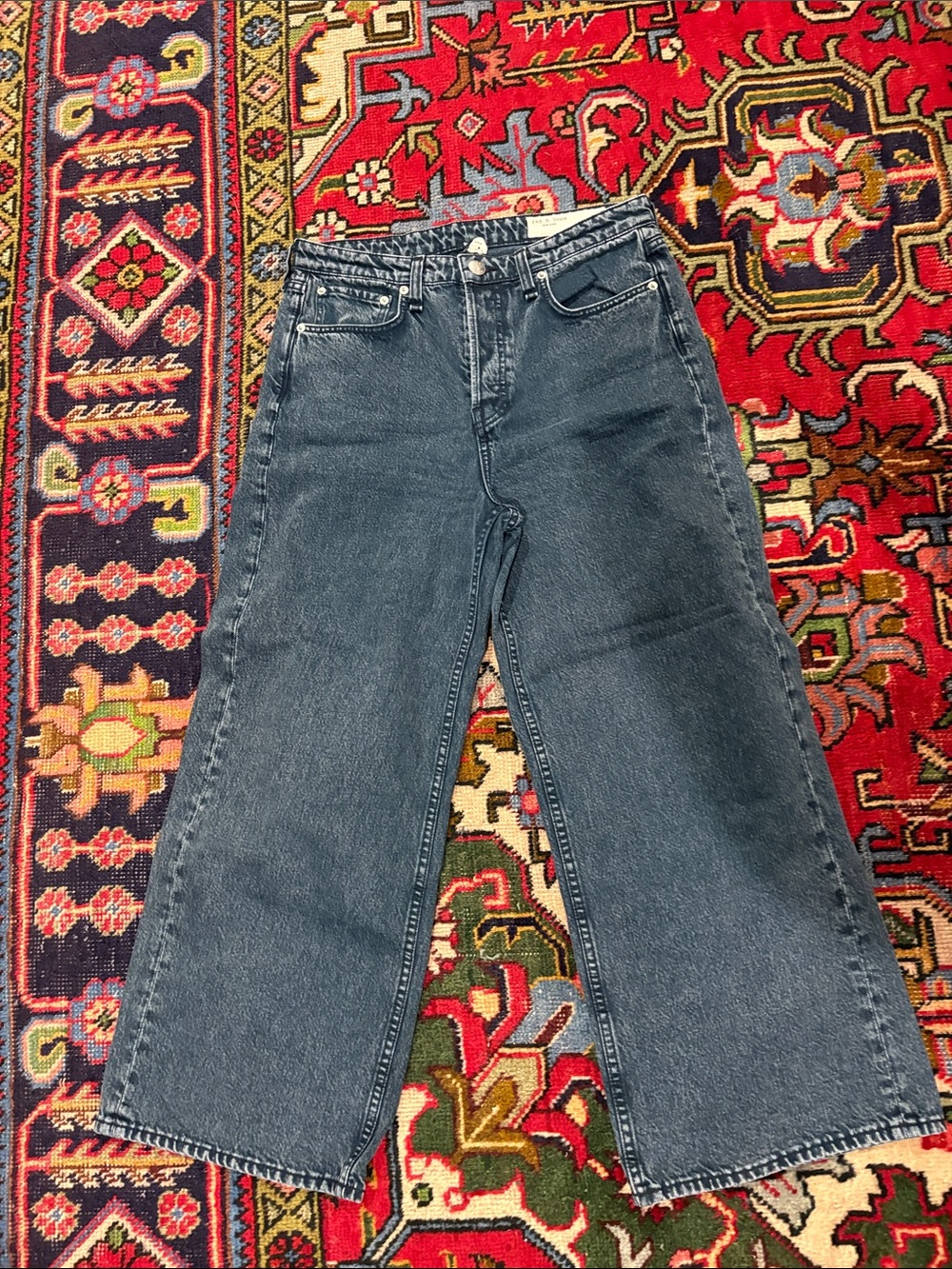Rag & Bone Maya High Rise Ankle Wide Leg Jeans size 29